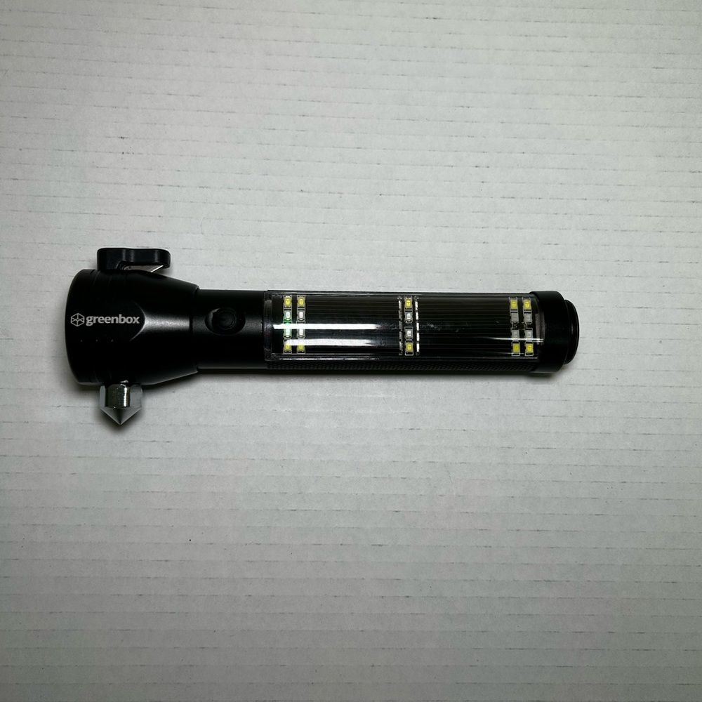 Outdoor Solar Power LED Flashlight 9in1 Multi-Function Torch Light with Hammer